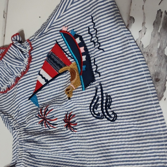 Mudpie patriotic puppy sailboat set - Picture 2 of 3